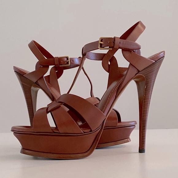 NEW: Yves Saint Laurent / Tribute 105 Platform Sandal / Size 40.5 - Picture 2 of 6